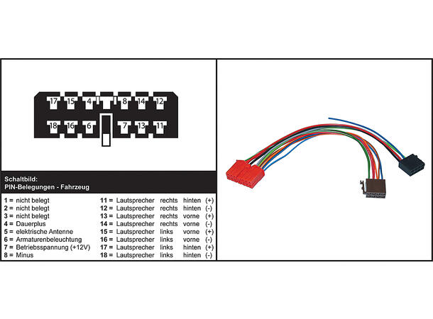 ISO-adapter, Renault R 19,R 21 >